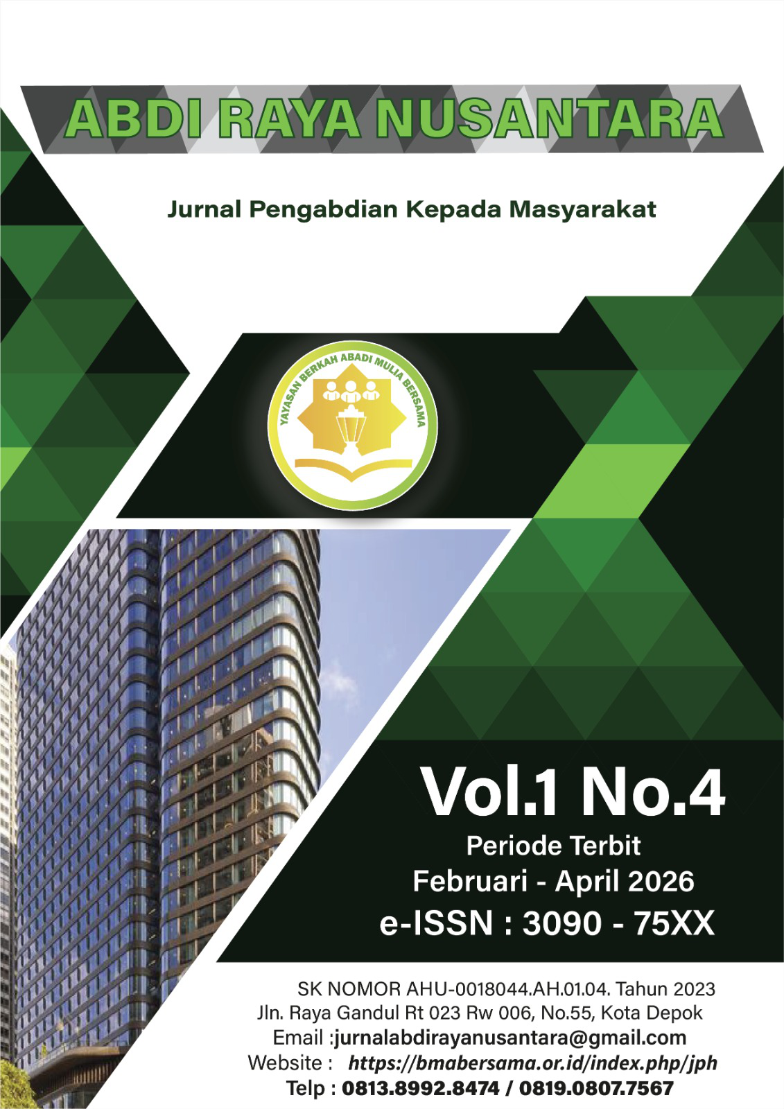 					View Vol. 1 No. 4 (2026): Jurnal Abdi Raya Nusantara
				