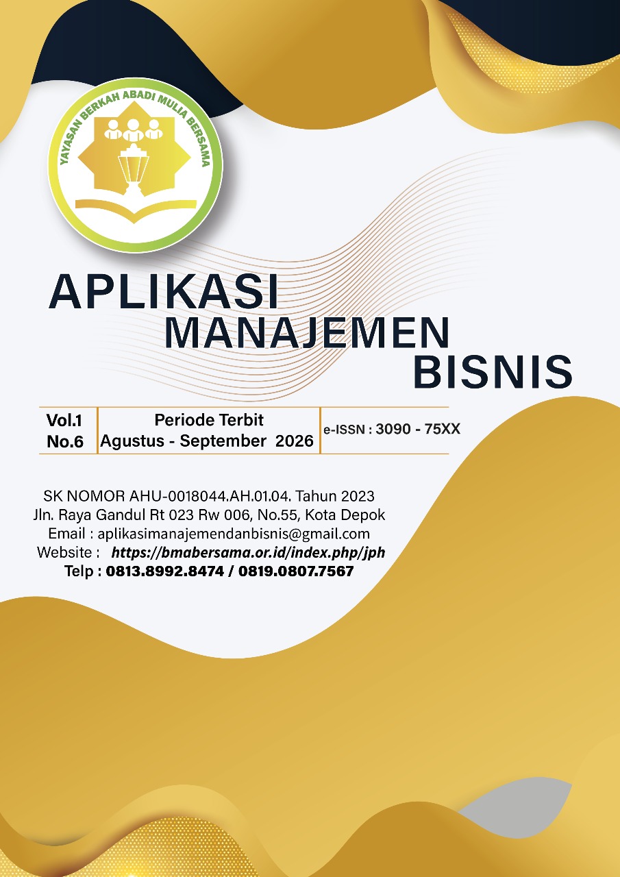 					View Vol. 1 No. 6 (2026): Aplikasi Manajemen Bisnis
				